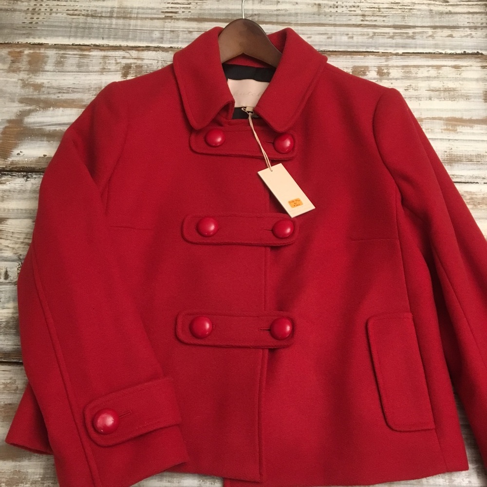Hutch Red Wool Jacket NWT